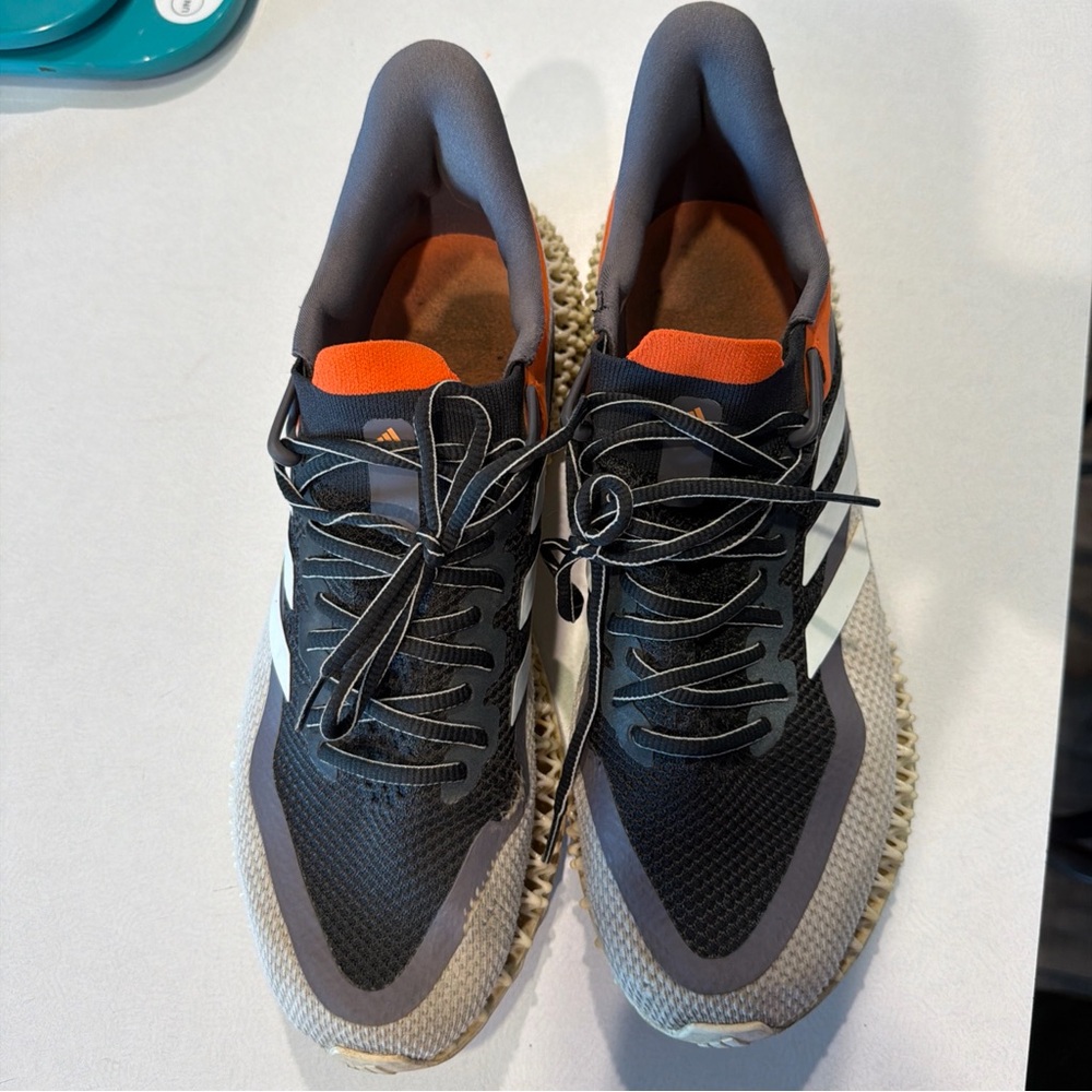 adidas Black and Orange Athletic Sneakers